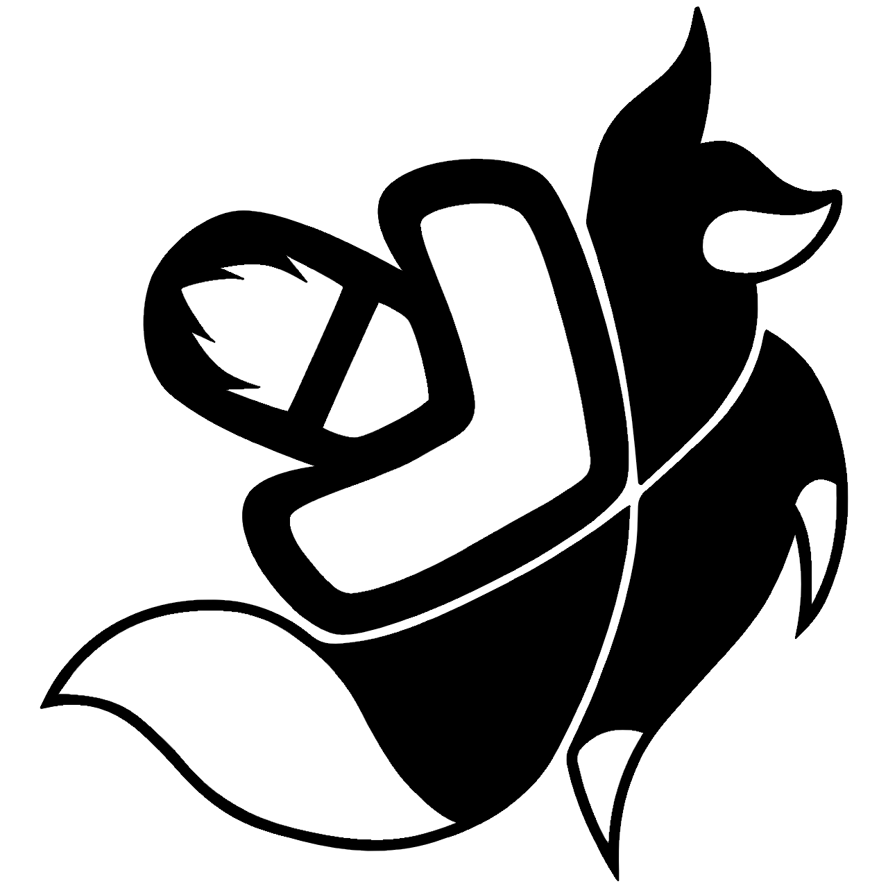 czarne logo